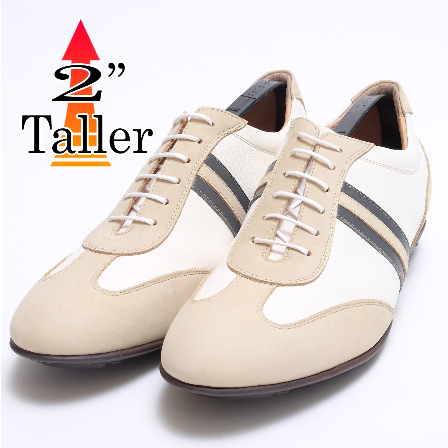 Men's Elevator Shoes Height Increasing 2" Taller Business Casual Shoes Genuine Leather Fashion Sneaker No. 899