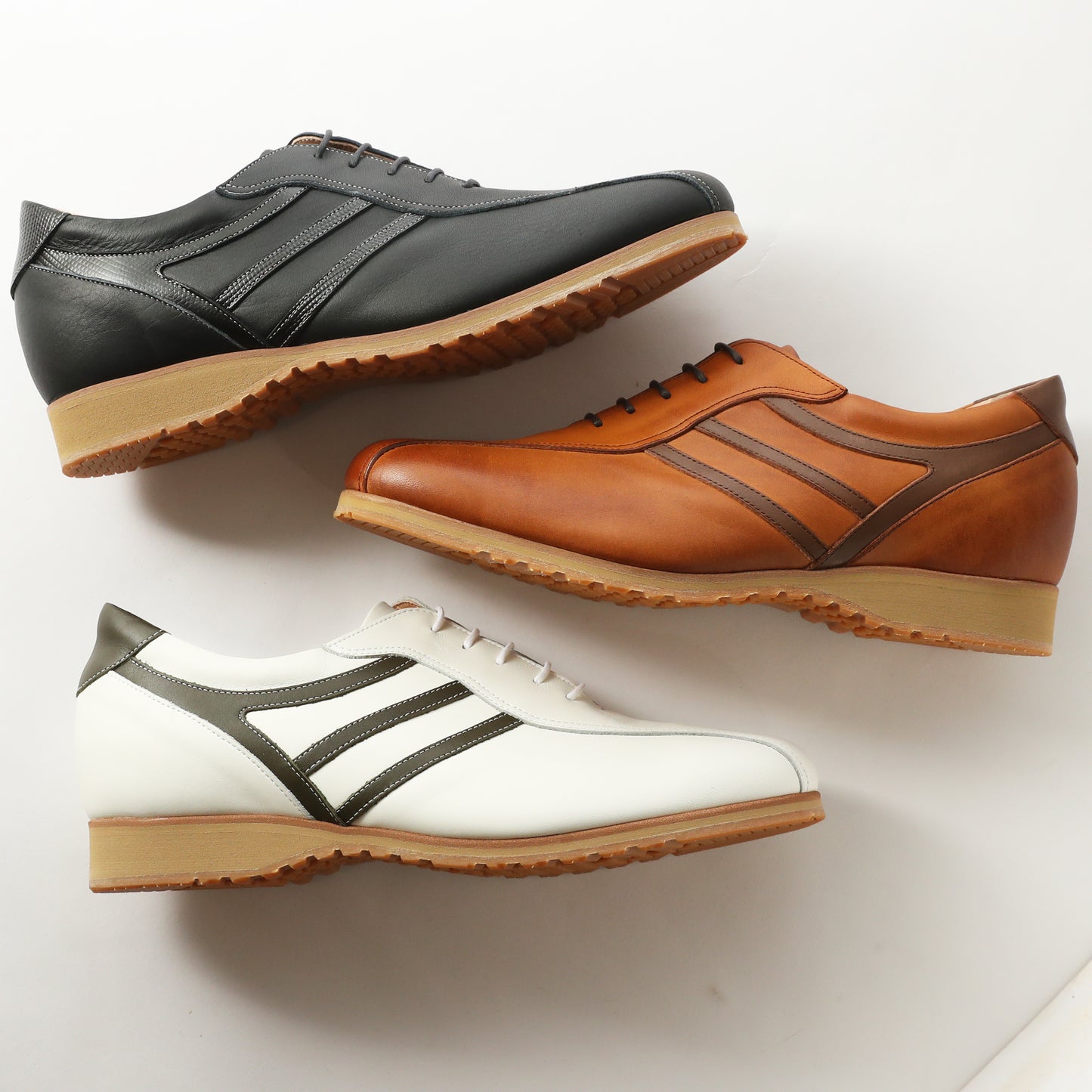 Men's Elevator Shoes Height Increasing 2" Taller Casual Dress Shoes Genuine Leather Fashion Sneaker No. 997