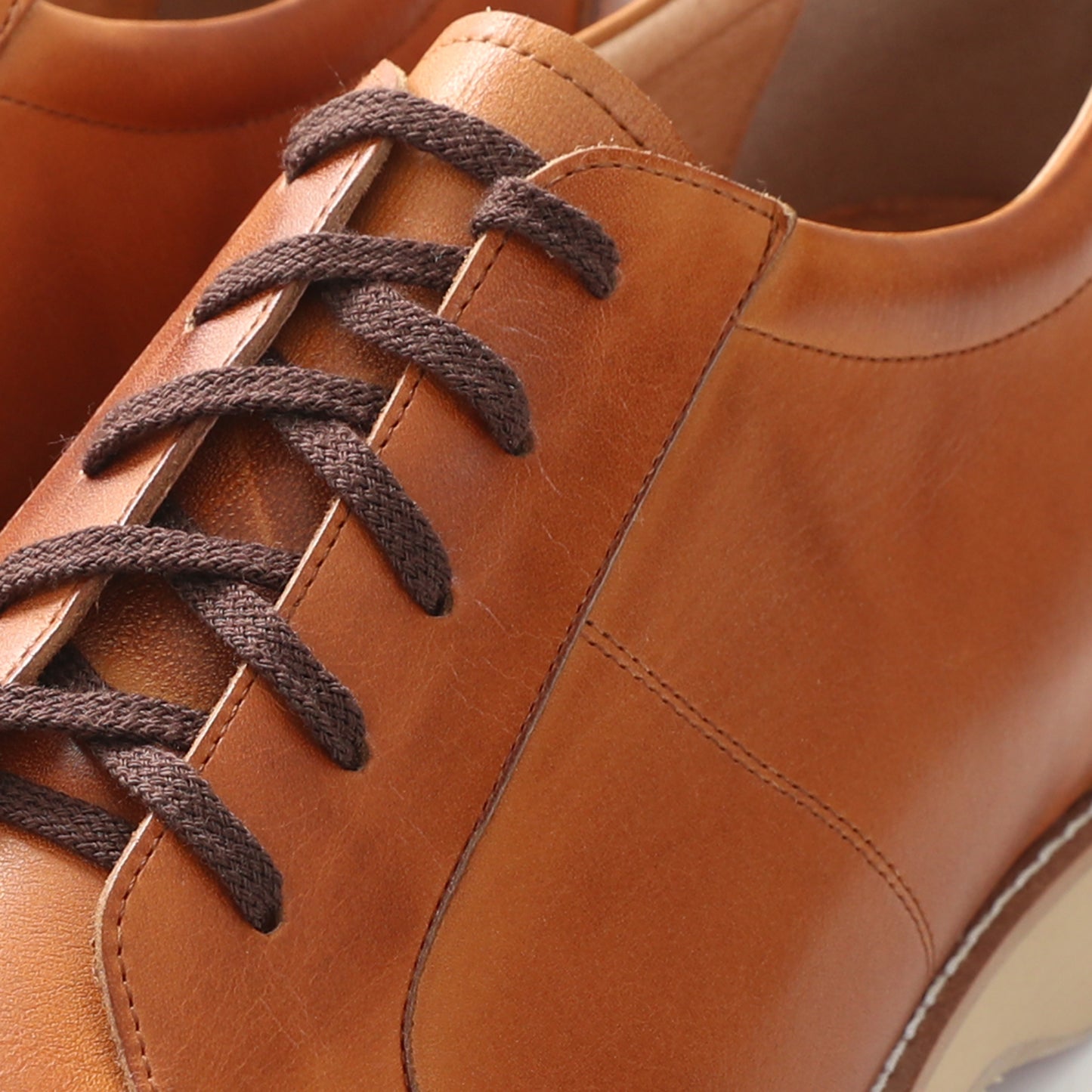 Men's Elevator Shoes Height Increasing 2.2" Taller Casual Shoes Genuine Leather Fashion Sneaker No. 516