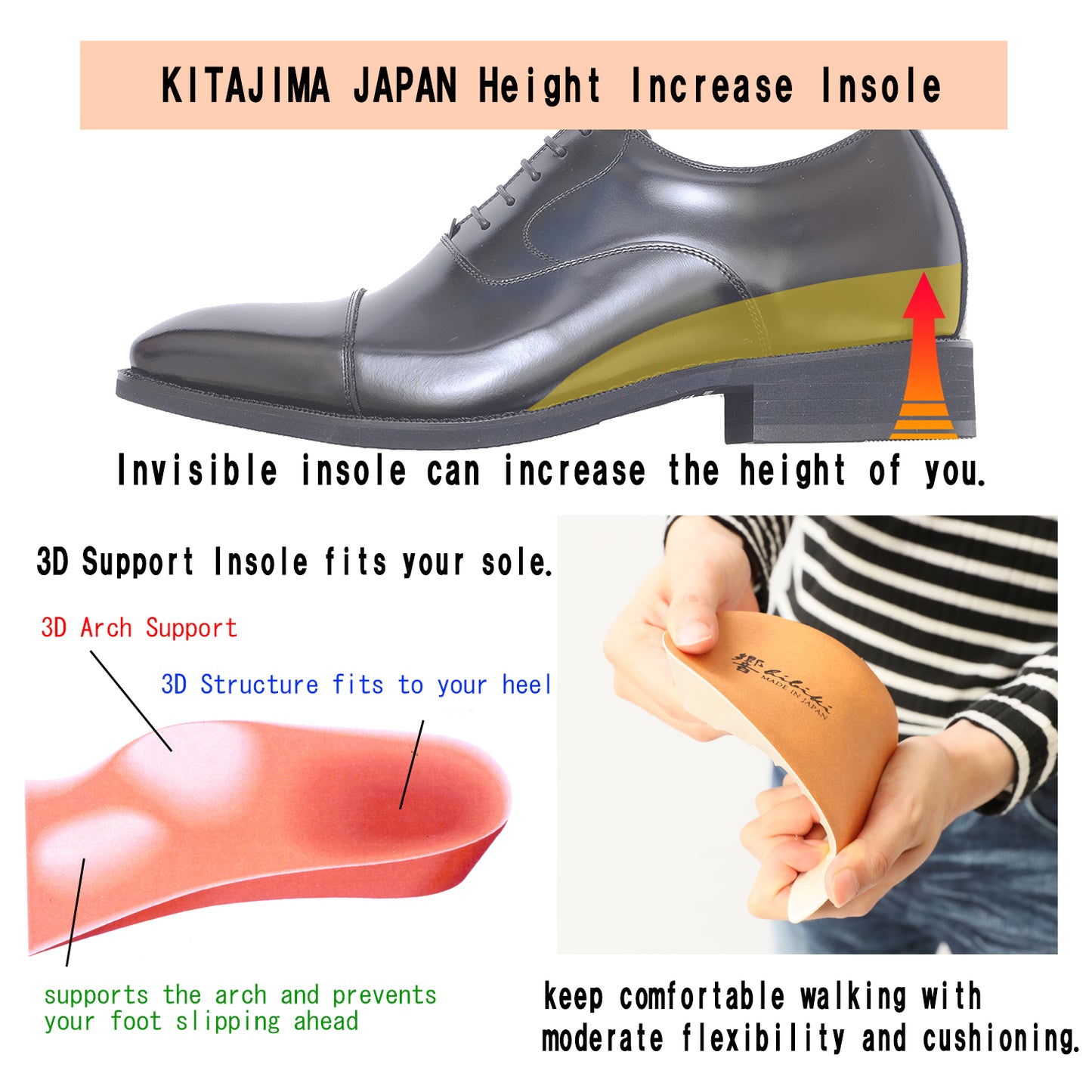 Men's Elevator Shoes Height Increasing 2" Taller Business Casual Shoes Genuine Leather Fashion Sneaker No. 899
