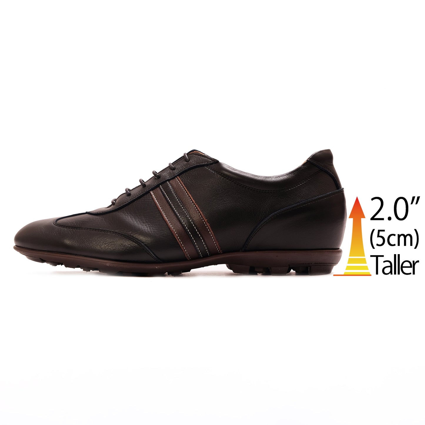 Men's Elevator Shoes Height Increasing 2" Taller Business Casual Shoes Genuine Leather Fashion Sneaker No. 899