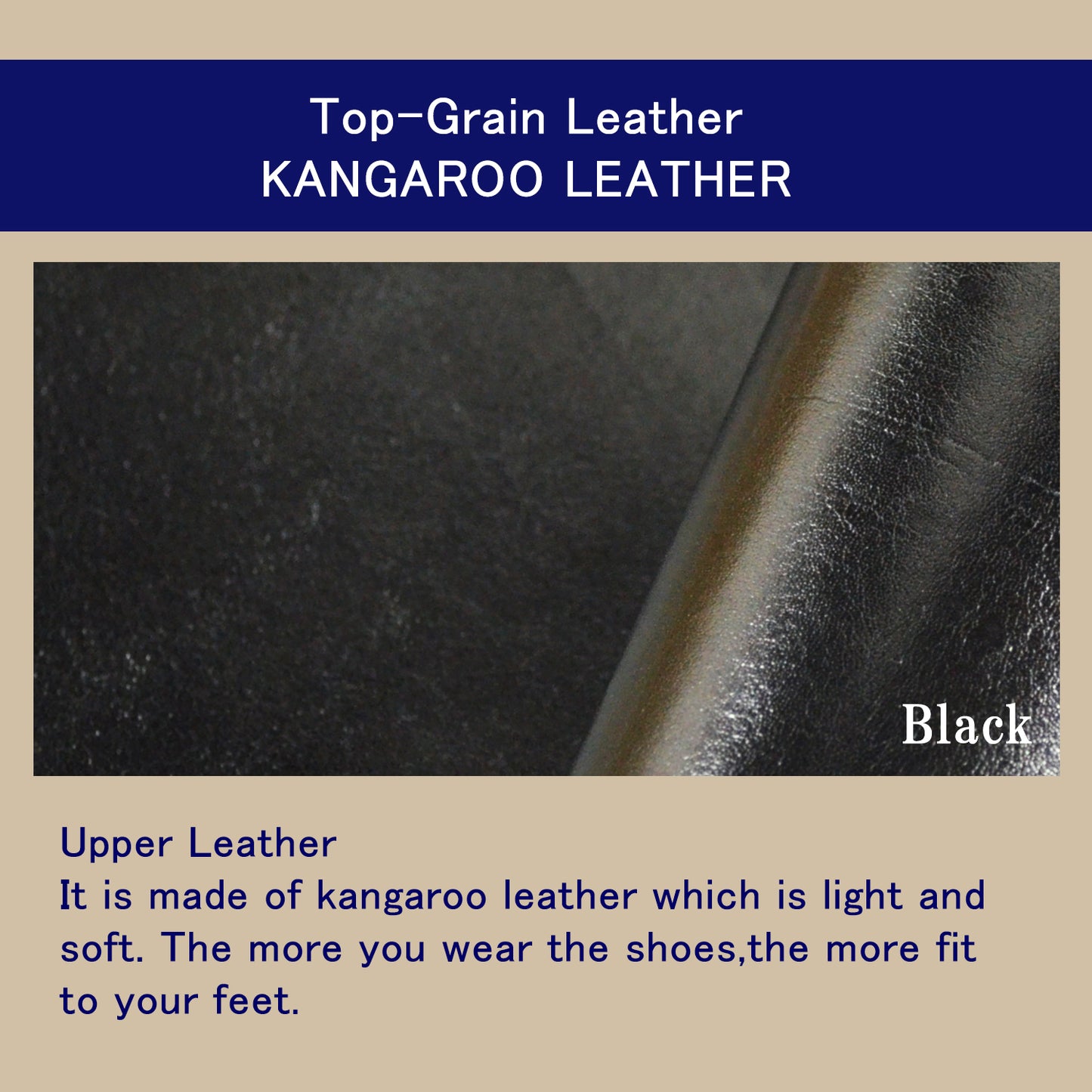 Men's Elevator Shoes Height Increasing 2" Taller Cap Toe Slip-On Wide Shoes Genuine Kangaroo Leather No. 716
